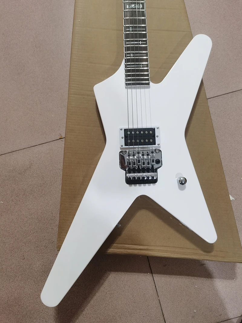 

White ESP profiled electric guitar, nickel-chromium electronic hardware, a two-coil pickup, in stock