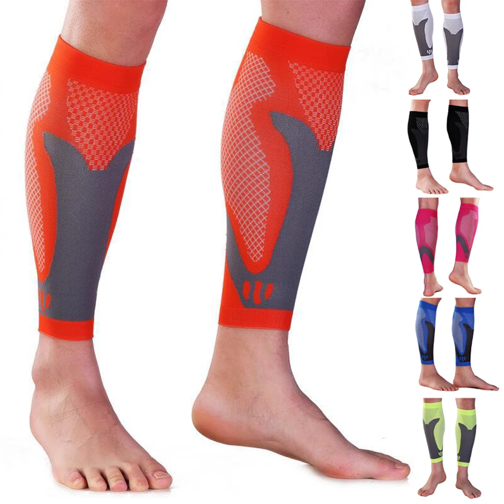 

1Pair Sport Calf Compression Sleeves Men Women Leg Brace Shin Splint Support for Cycling Basketball Football Running Volleyball