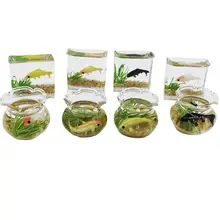 

Lovely Craft Miniature Simulation Fish Tank Decoration for Entertainment Fish Tank Model Fish Tank Toy