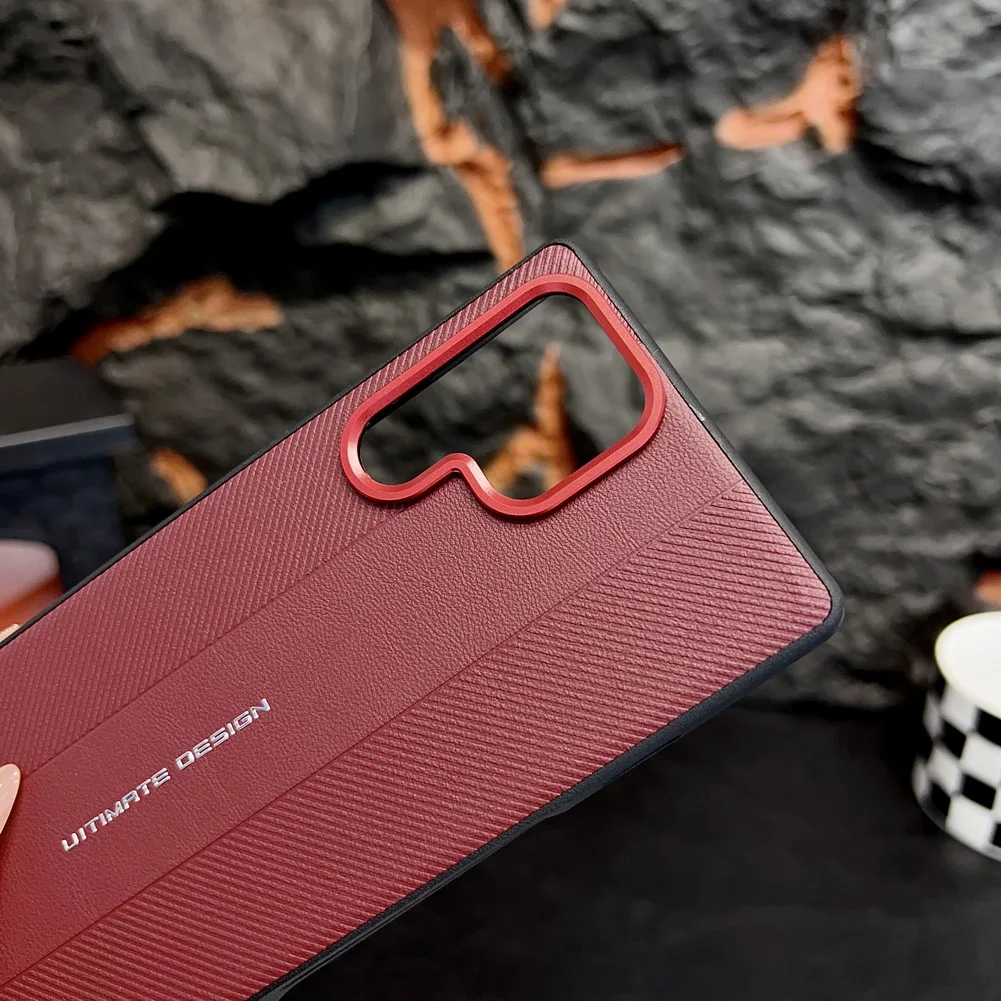 Luxury Textured Red Camera Frame Protective Case