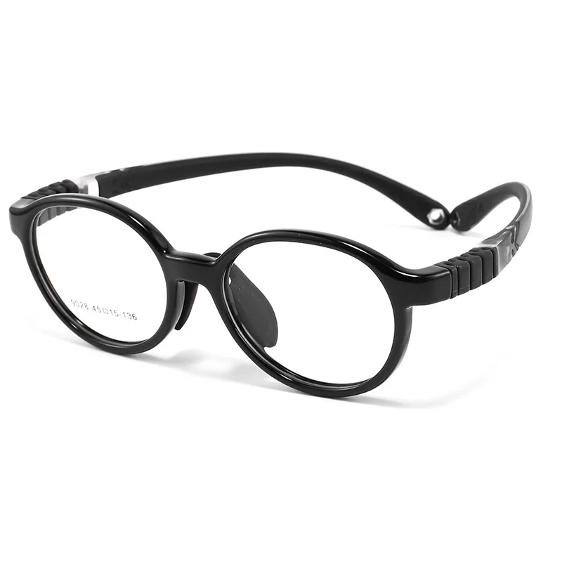 YIMARUILI Ultralight Comfort Children's Eyeglasses Frame Boy Vintage Round Flexible Optical Prescription Kids Eyeglasses Girl