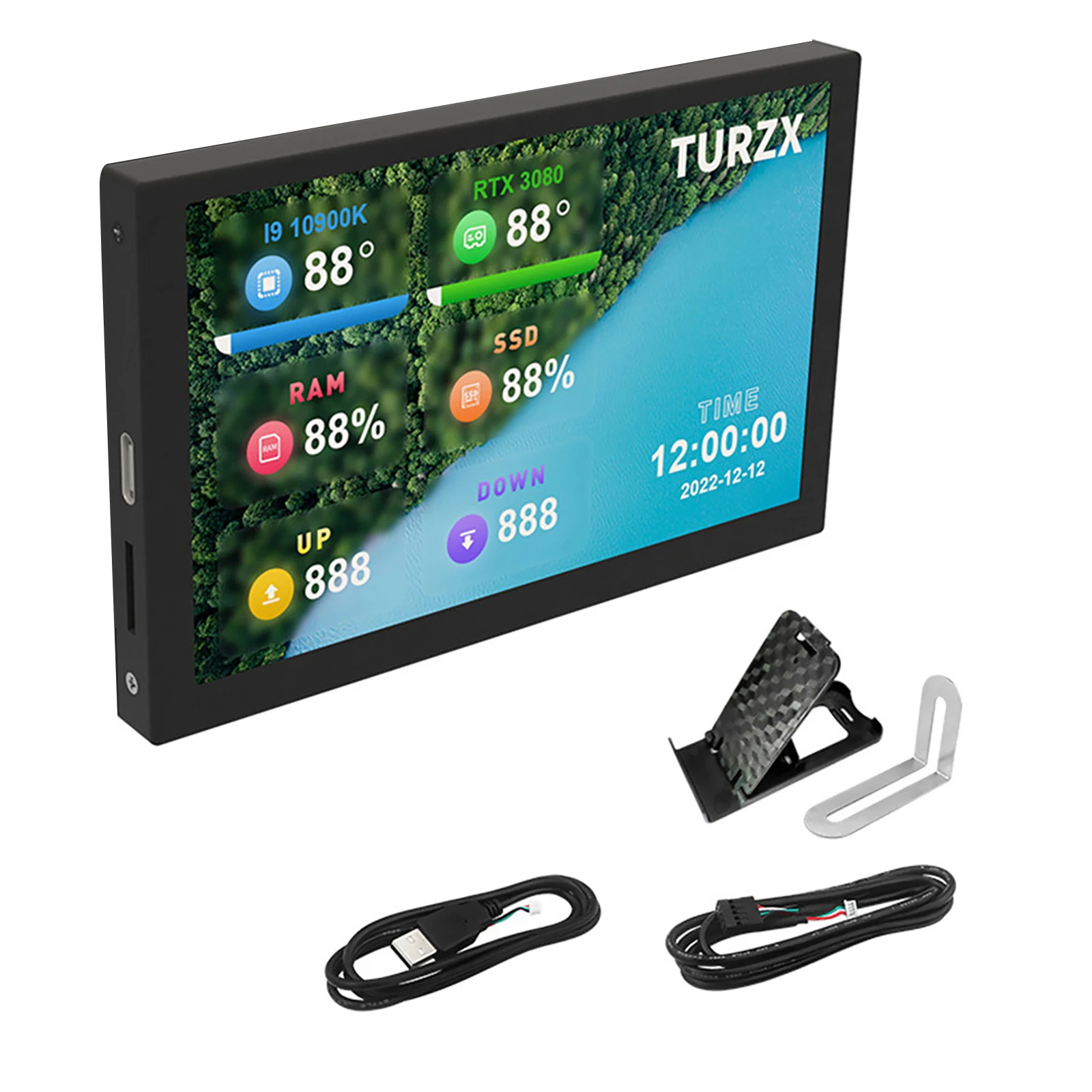 ǻ LCD  ÷, USB  ÷  ũ,  , AIDA64, 5 ġ IPS CŸ  ũ