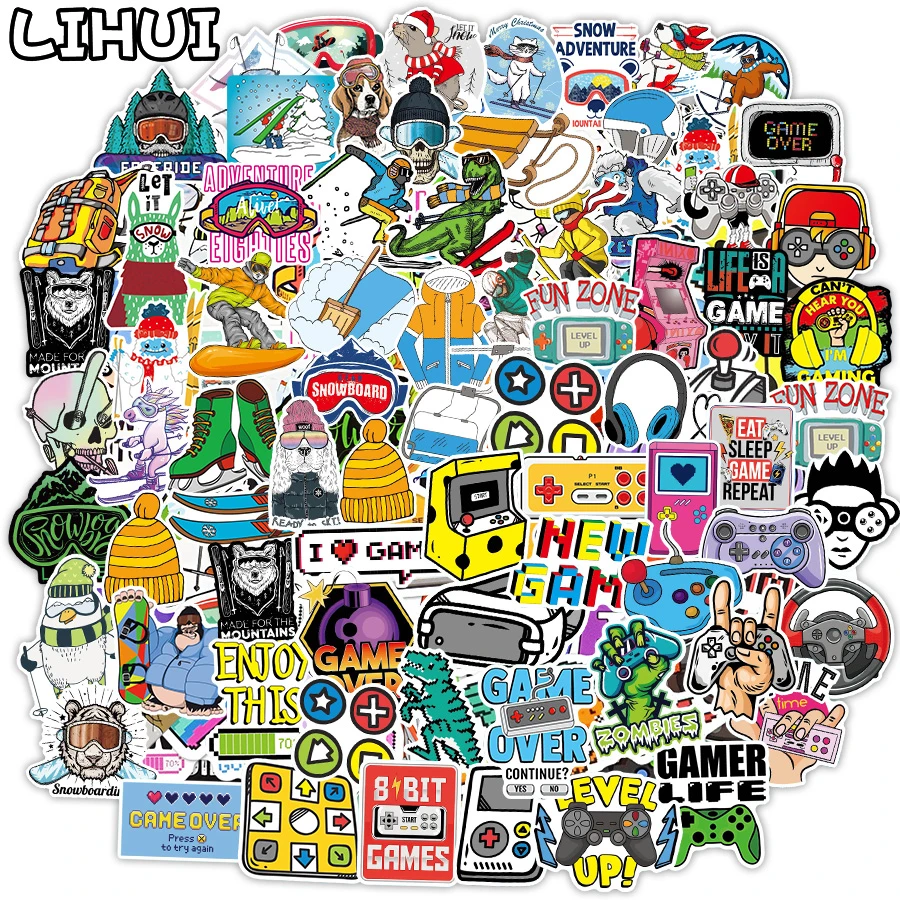 Lot De 50 Autocollants De Programmateur Pour Skateboard, Graffiti, Moto, Vélo, Snowboard, Bagages, Ordinateur Portable, Voiture, Valise Pour Enfants Et Adolescents