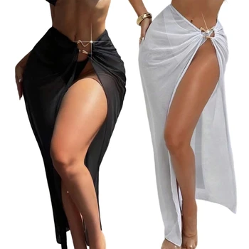 Women's Beach Wrap Sarongs Swimwear Cover Up Long Beach Cover Up Wrap Skirts Swimsuit Wrap Skirts for Holiday 1