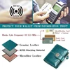 Genuine Leather Fashion RFID Wallet Women Clutch Credit Card Holder  Ladies Zipper Clutch Bag short Wallet  Casual Coin Purse 4