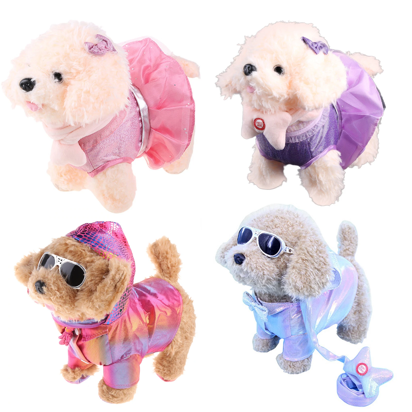 mecánico de simulación musical para perro, Correa eléctrica de felpa para cantar y bailar, juguete para perros caminan, regalo para niños|Mascotas electrónicas| - AliExpress