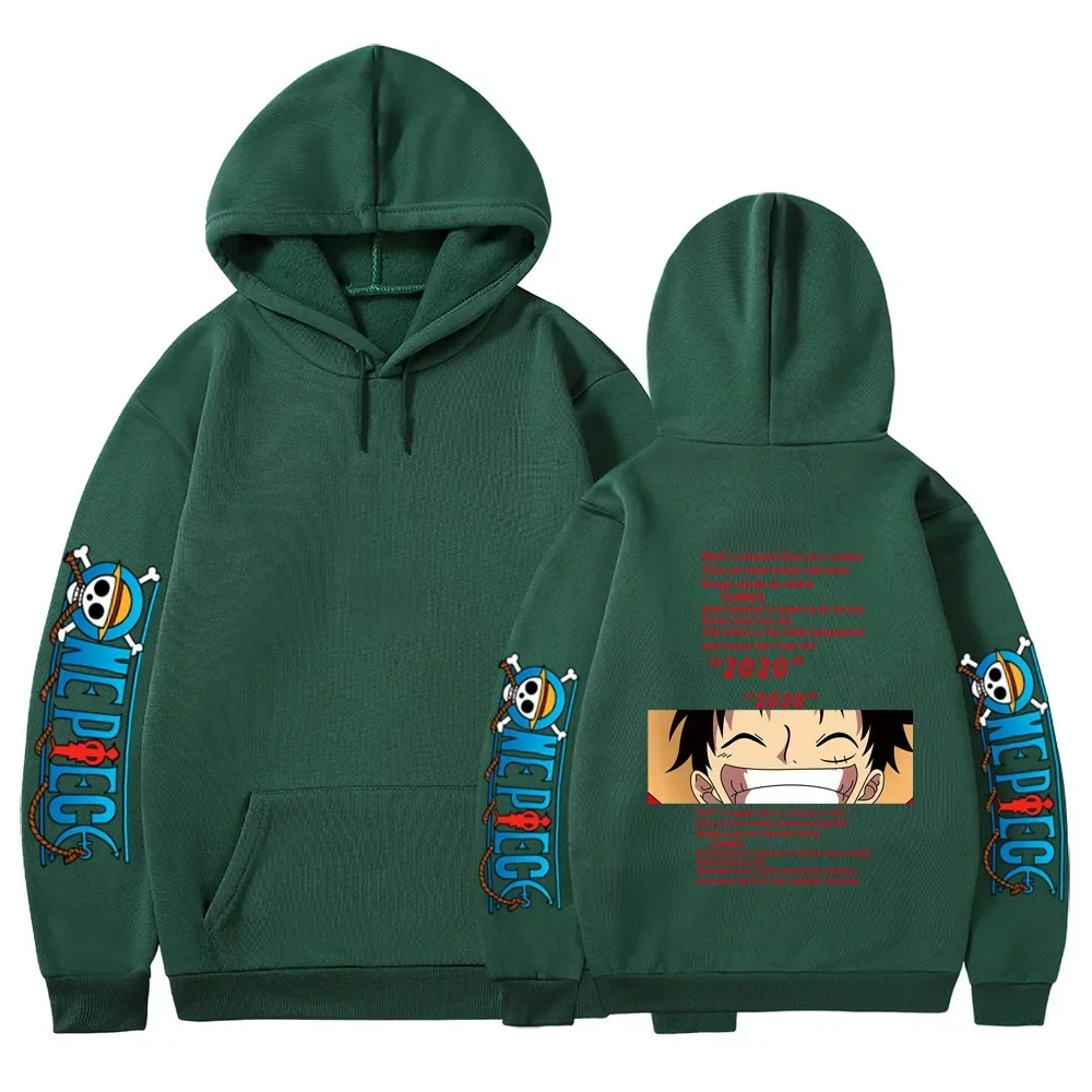 

2023 One Piece One Piece Anime Print Fashion Casual Hooded Sweatshirt Men's and Women's Sweatshirt