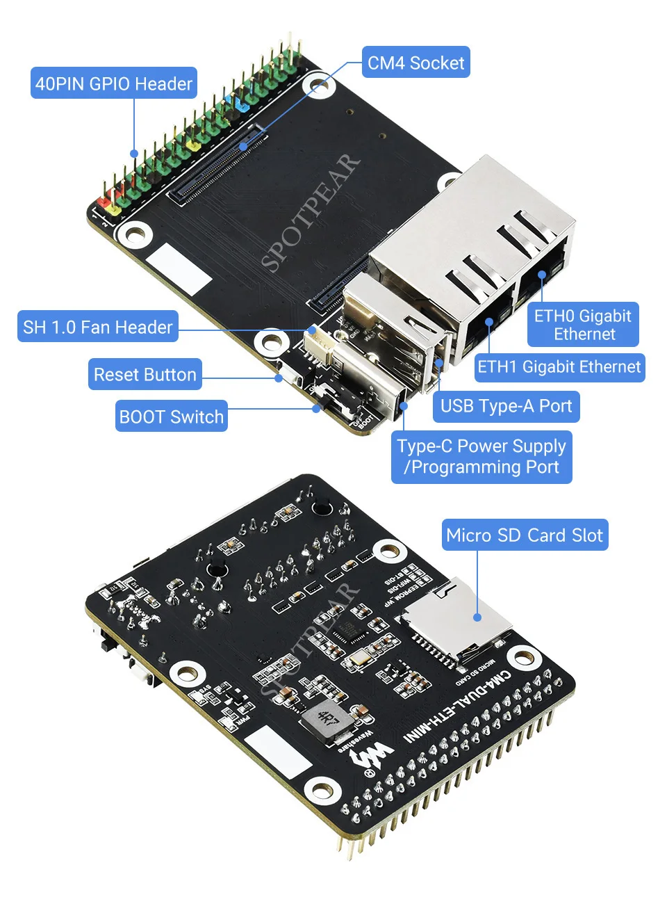 Raspberry Pi Compute Module 4, IO Board,
