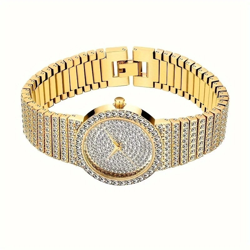 Women Diamond Watches Gold Watch Ladies Wrist Watches Luxury Brand Rhinestone Womens Bracelet Female Relogio Feminino