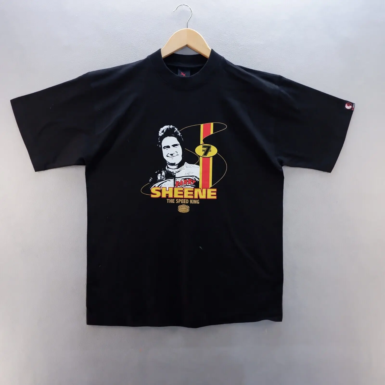 Barry Sheene Tribute T-Shirt Large Black The Speed King 1950-2003 Racing