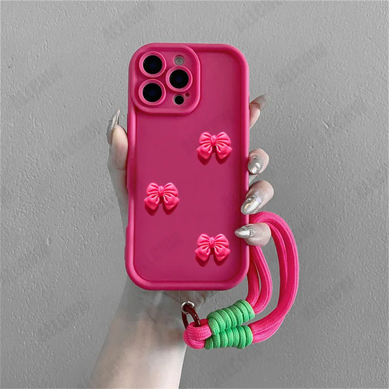 3D Cute Butterfly Silicone Matte Soft Case Cover