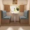 2pcs/set Polar Fleece RV Seat Cushions Covers Elastic Dinette Sofa Cover Stretch Adjustable Seat Slipcovers Camper Chair Covers 5