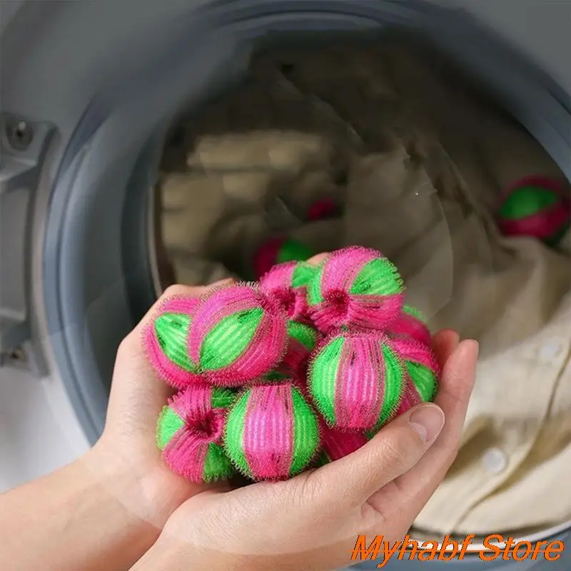 Accessoire lave linge,Boule magique pour lavage des cheveux,6 pièces