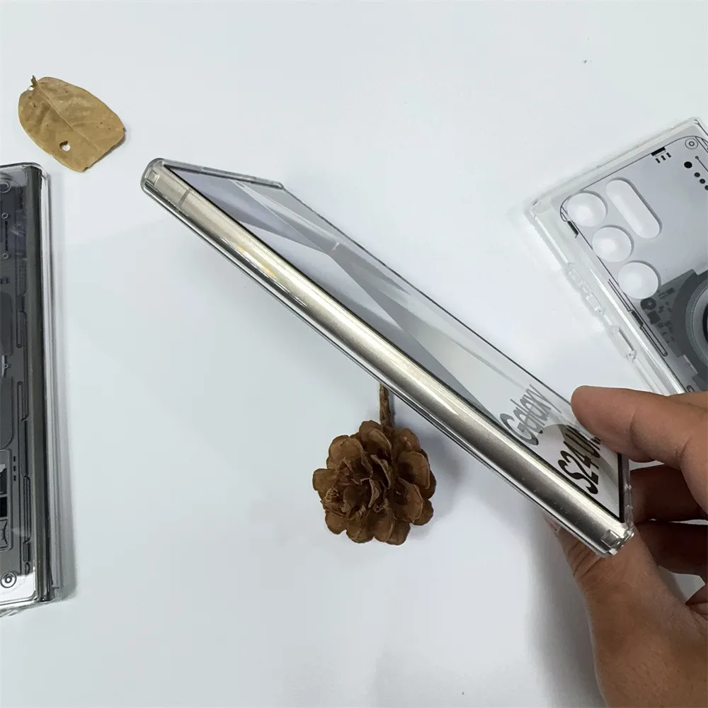 Sleek Magnetic Translucent Hard Back Phone Case with Slim Design