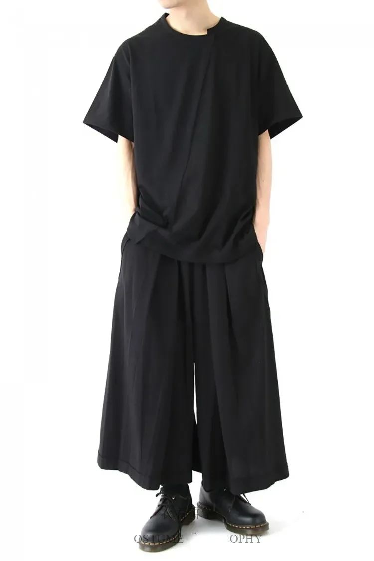 Description Picture 3 of itemMen's Pants Hairstylist Fashion Street Belt Nine Pairs Of Oversize Singer Clothing Pants Trendy Man
