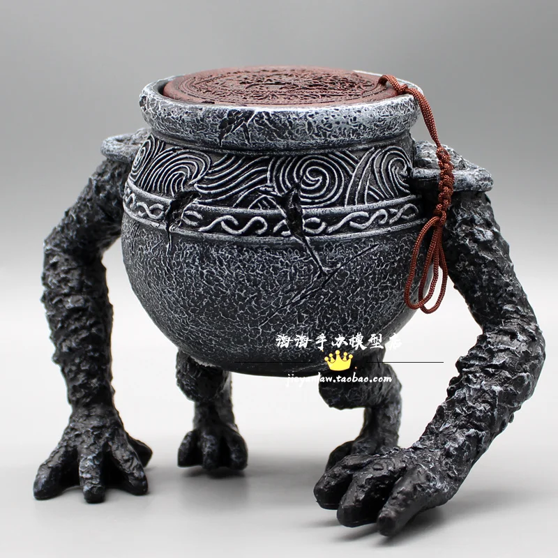 14cm Ayrden French Ring Warrior Pot Alexander Jar Poison Pot Resin