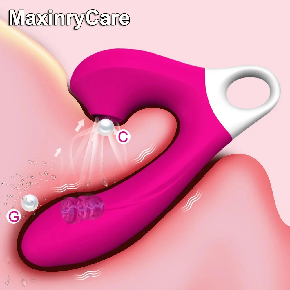 Tanie Potężny łechtaczki ssania lizanie wibratory dla kobiet G Spot Oral
