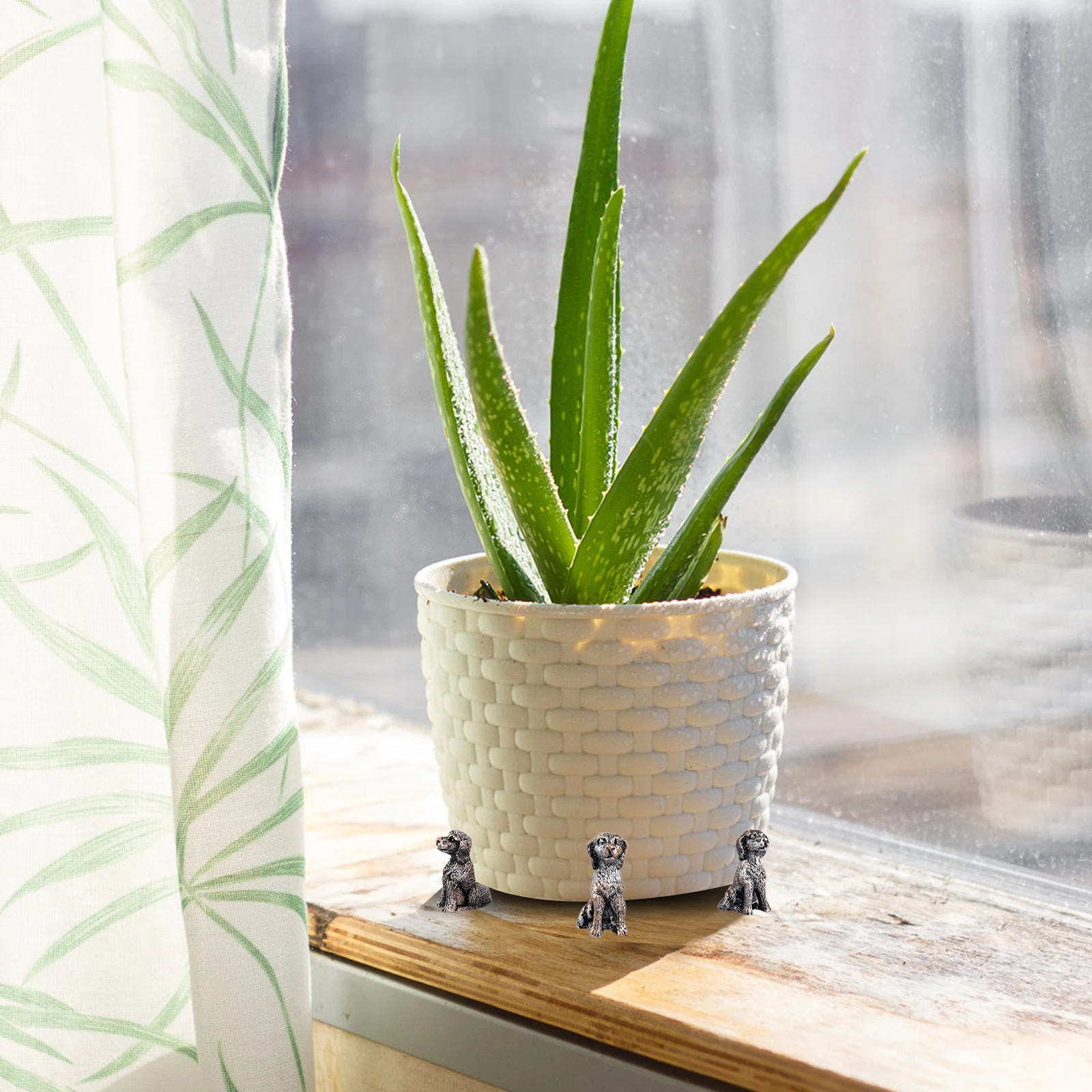 6Pcs Decorative Pot Base Feet Tortoise/Frog/Dog Style Pot Base Feet Garden Accessories Flower Pot Holder for Improve Drainage