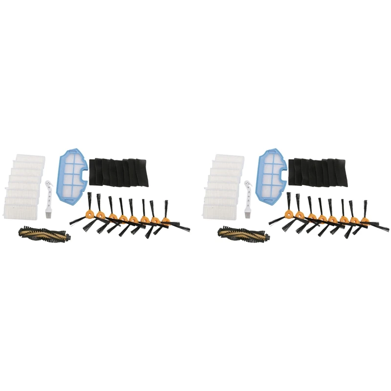 

2Set Replacement Filters And Brushes For Ecovacs Deebot N79 N79S DN622 500 N79W N79se Yeedi K600, K700