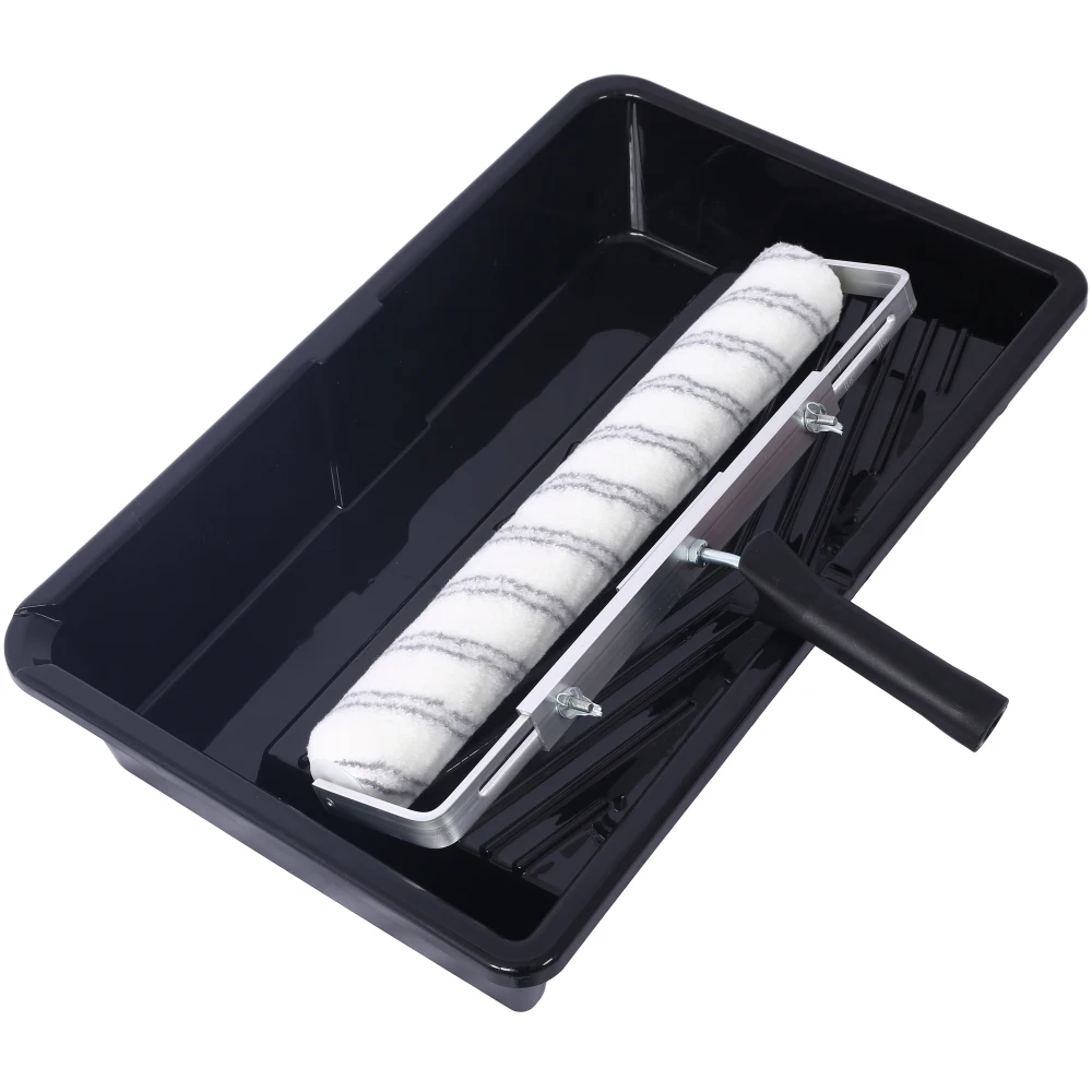 5PC 18 Inch Paint Roller Kit 18 Inch Paint Roller Tray Microfiber Sleeves(Pack of 3)