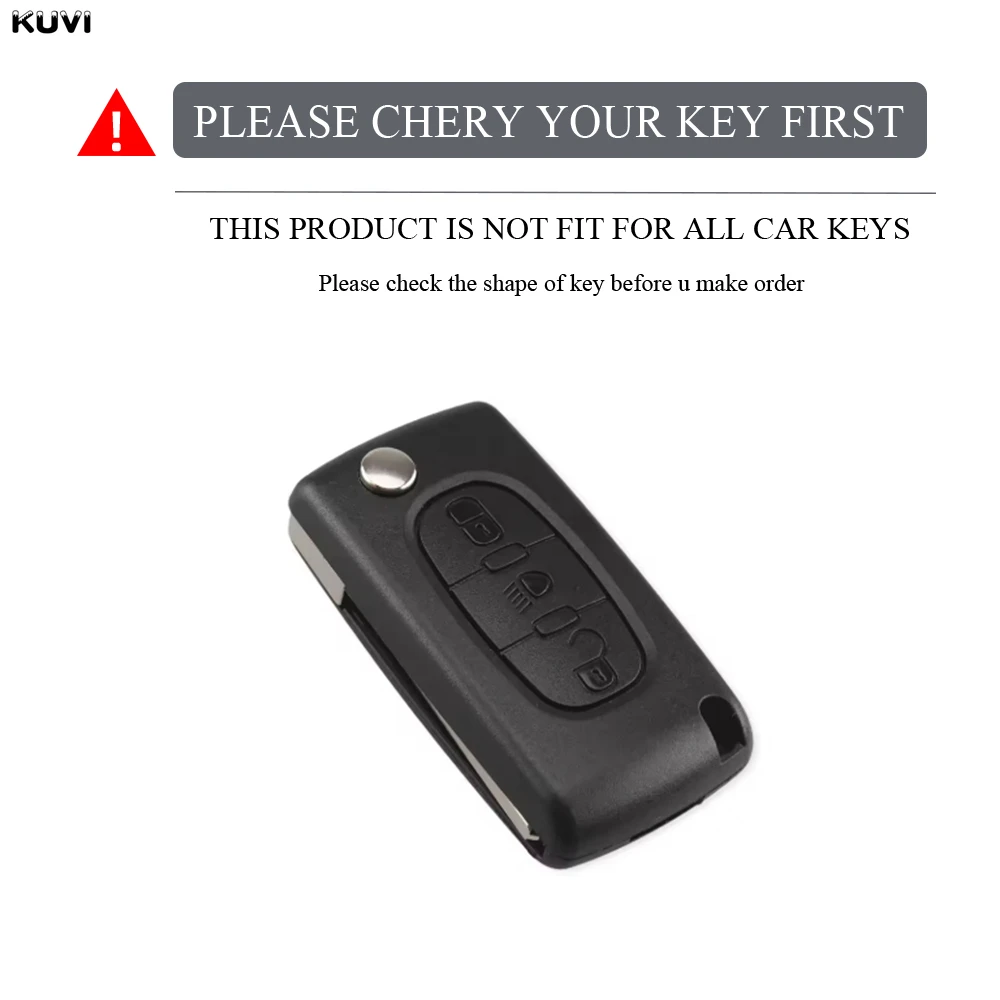 Golden TPU Car Flip Key Case Cover - Durable Protector Fob Cover with Elegant Finish