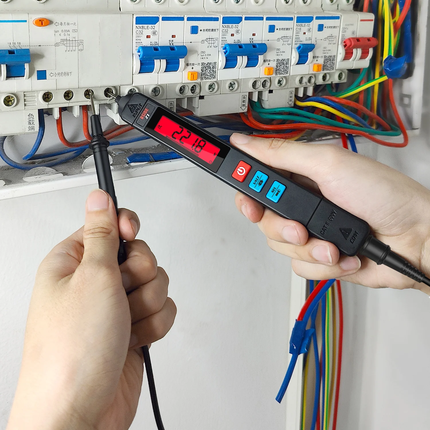Digital Multimeter Multimeter Tester BSIDE Smart Digital Multimeter DC AC Voltmeter Voltage Detector Capacitance Ohm Hz Continuity NCV Test Continuity Live Meter Z5