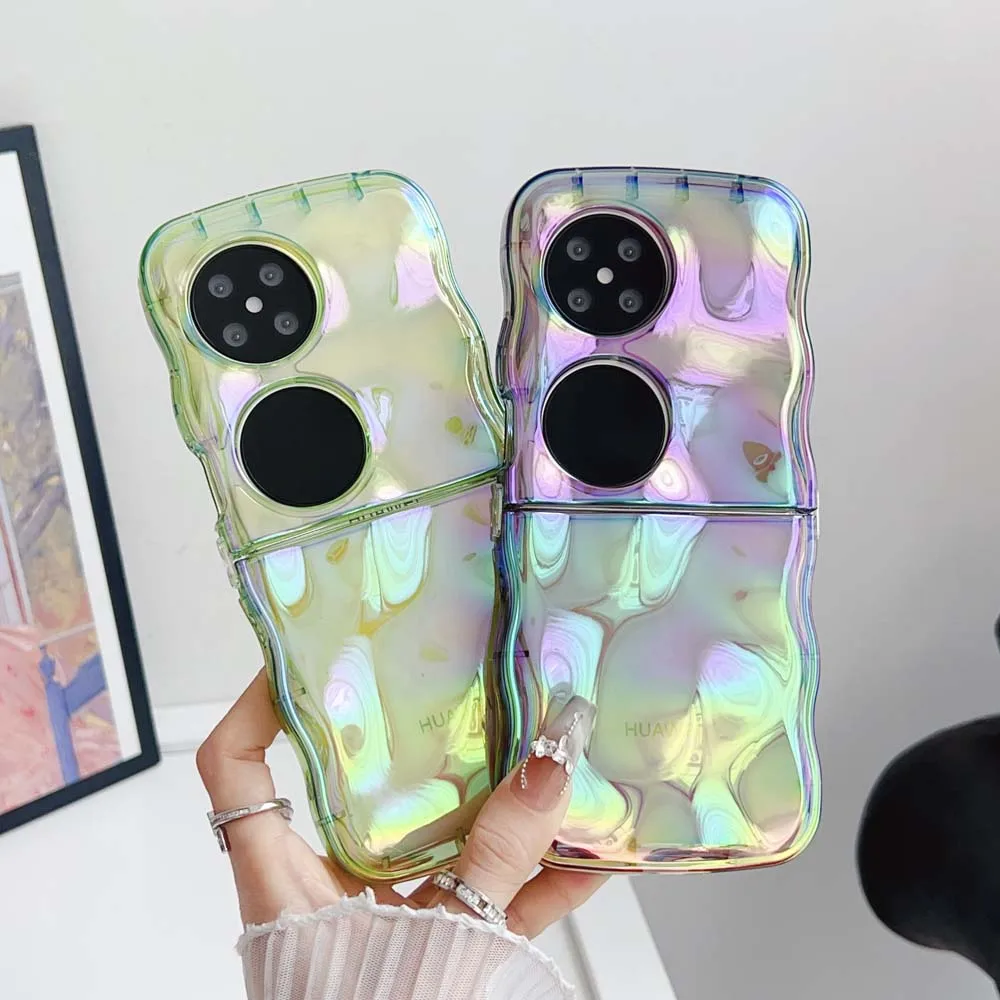 Aurora Colorful Meteorite Pattern Shockproof Anti-Slip Translucent Soft Case