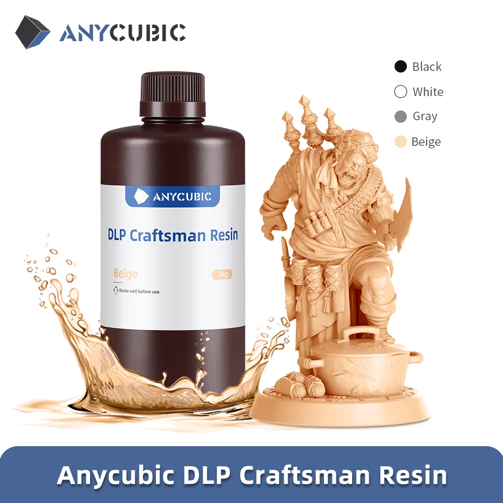 Anycubic Dlp Craftsman Resin Dlp Resine Esclusive Lunga Durata Materiale Di Stampa 3D Ad Alta Precisione Sviluppato Per Photon Ultra