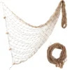 Classic Fish Net Design Mediterranean Style Decorative Fishing Net Wall Hanging Home Decor Wind Chimes Hanging Decorations For 6