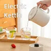 600ml Mini Electric Kettle,600W Portable Small Instant Noodles Pot,Travel Home Office Boiling Water Pot,Stainless Steel 3
