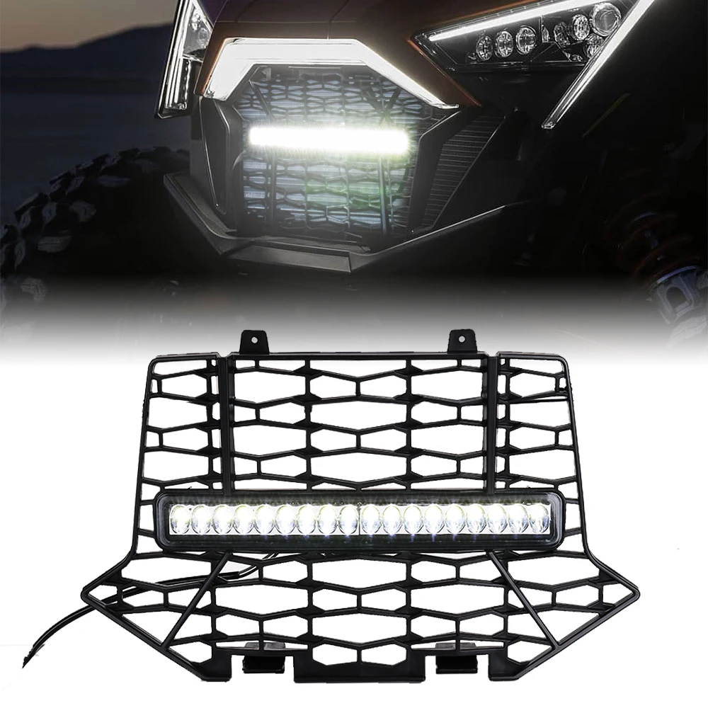 

Передний зеркальный бампер UTV RZR, решетка для радиатора, брикет, совместимый с Polaris RZR Pro XP/XP 4 2020 2021 2022 2023