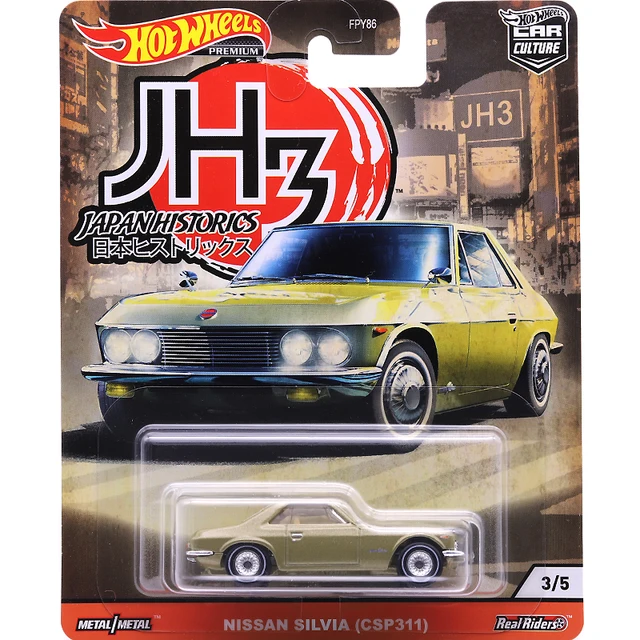 Hot Wheels Premium Car Culture Japan Historics 3 Nissan Skyline RS 85 Honda City Turbo Nissan Silvia 1:64 Alloy Car Toy FPY86 4