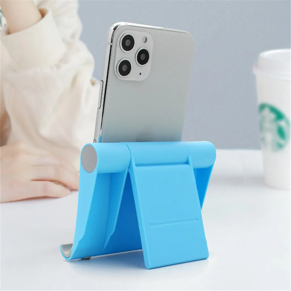

Mobile Phone Desk Stand 7 Colors Phone Holder Tripod Plastic Adjustable Foldable Universal Non-slip Phone Table Holder Stand