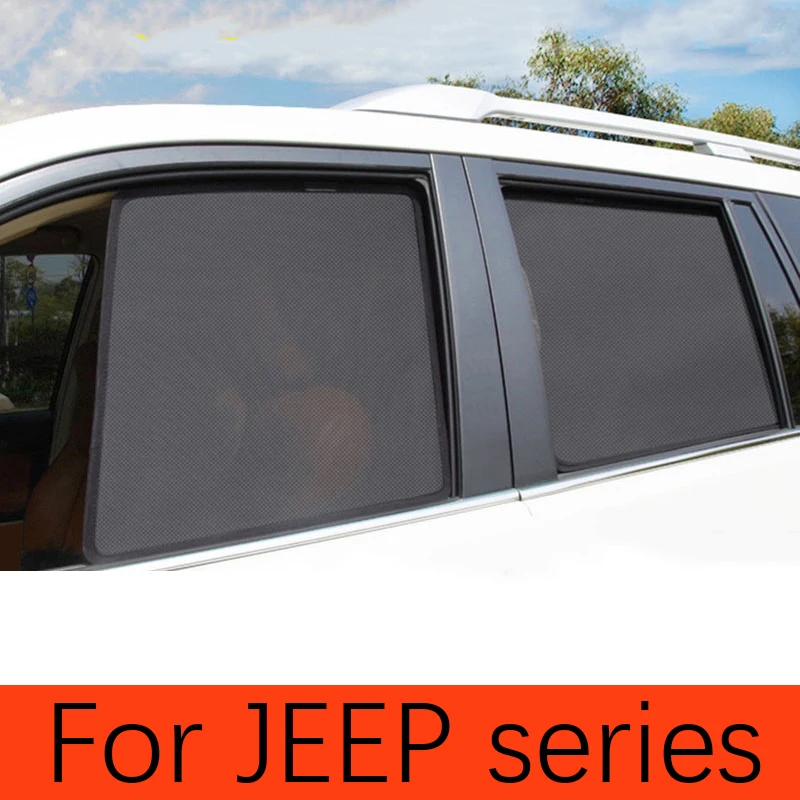

SunShade For JEEP Grand Cherokee Patriot Compass Cherokee Renegade Grand Commander Car Sun Shade Side Window Gauze Mesh Sunshade