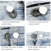 Metal Button Extender Pants Jeans Free Sewing Adjustable Retractable Waist Extenders Button Waistband Expander for DIY Sewing 4