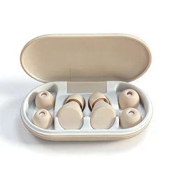 Noise Cancelling Reusable Earplugs for Sleeping, Travel, and Focus (White)