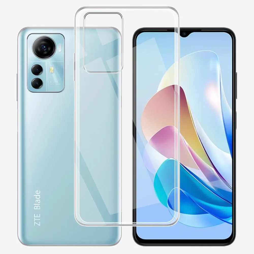 Per Zte Blade A72S Custodia Trasparente Morbida Custodia In Silicone Per Zte Blade A72 Coque Antiurto Trasparente Per Zte Blade A52 Fundas