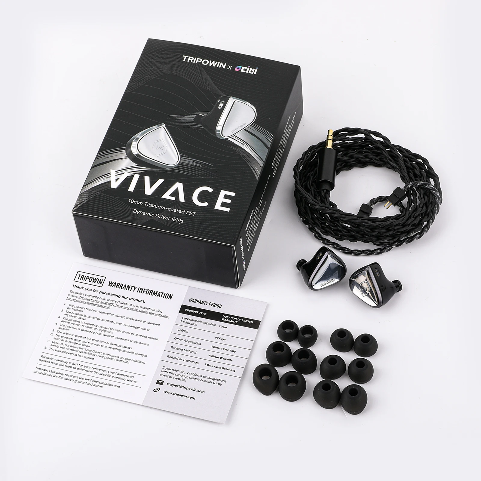 Tripowin x 0DiBi: Vivace 10mm チタン ダイヤフラム ダイナミック