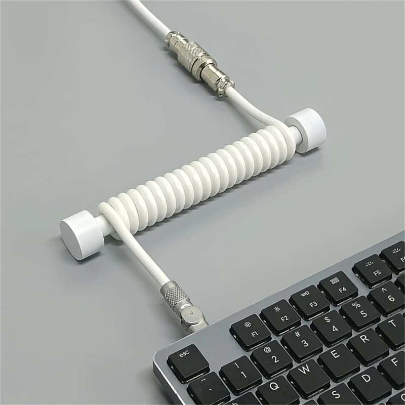 Organizador Enrolador Cabo para Teclado Enrolado Vara do Carretel Metal Destacável para o Conector Aviador Download - Imagem 5