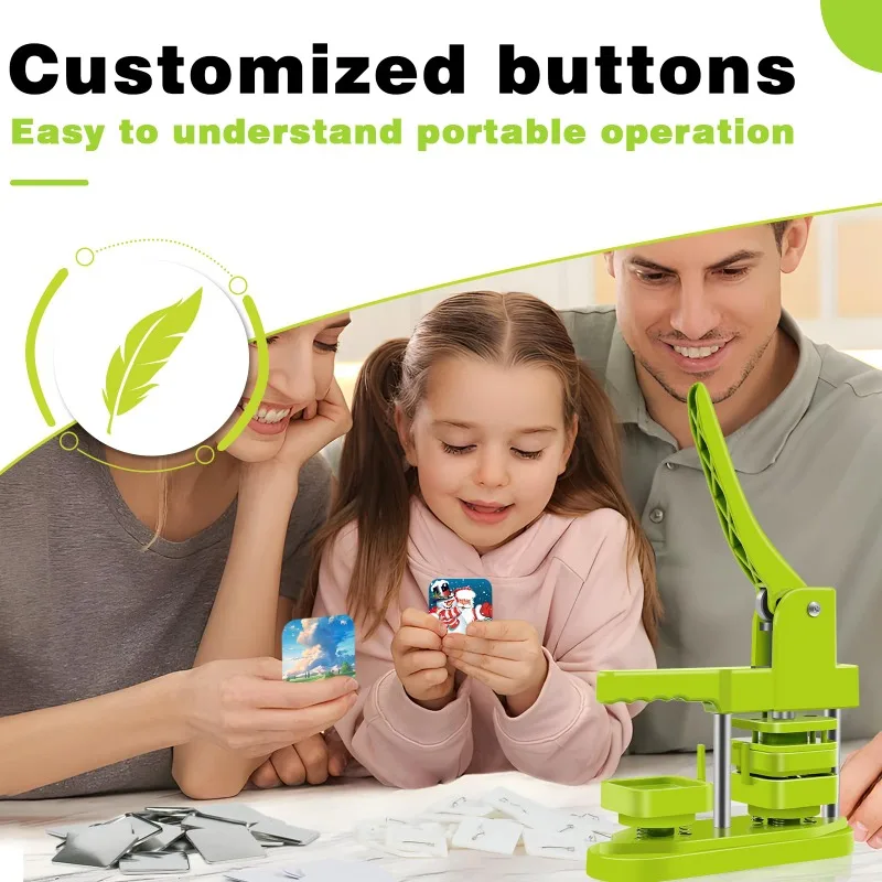 Badge Maker Square Refrigerator Badge Machine 50x50mm Is Suitable for Making Fridge Magnets/Badge Pins As A Gift for Children