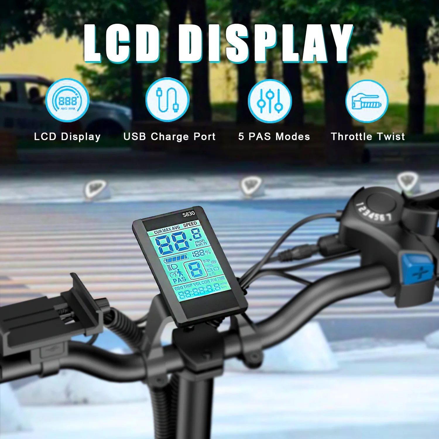 DEEPOWER 20 дюймов взрослых электрический велосипед велосипед 48V 20AH ...