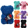 25cm Rose Bear Creative Eternal Rose Flower TeddyBear In Gift Box Romantic Valentine's Day Gift Christmas Gift Wedding Decor 5
