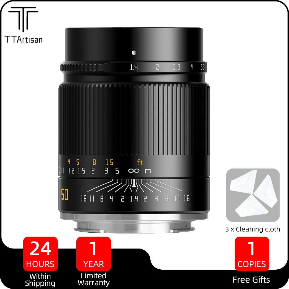 Ttartisan 50Mm F1.4 Asph Obiettivo Di Messa A Fuoco Manuale Full Frame Per Canon Rf Nikon Z Sony E Leica M Sigma L Mount Camera Lente