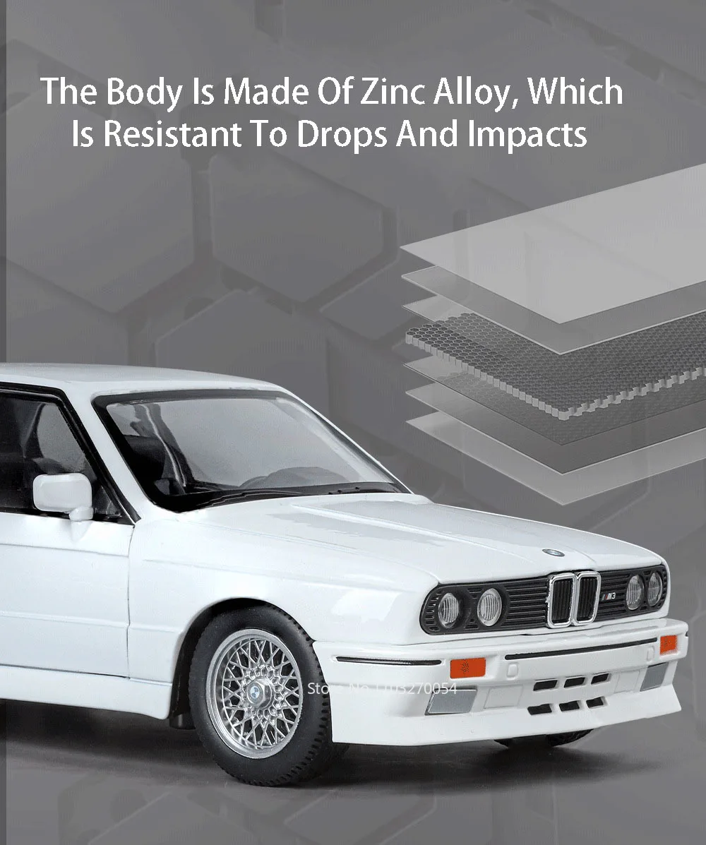 1:24 Bmw M3 Miniature Model Alloy Car Toys Diecast Metal Vehices Sound Light Pull Back 4 Doors Opened 27 1:24 Bmw M3 Miniature Model Alloy Car Toys Diecast Metal Vehices Sound Light Pull Back 4 Doors Opened