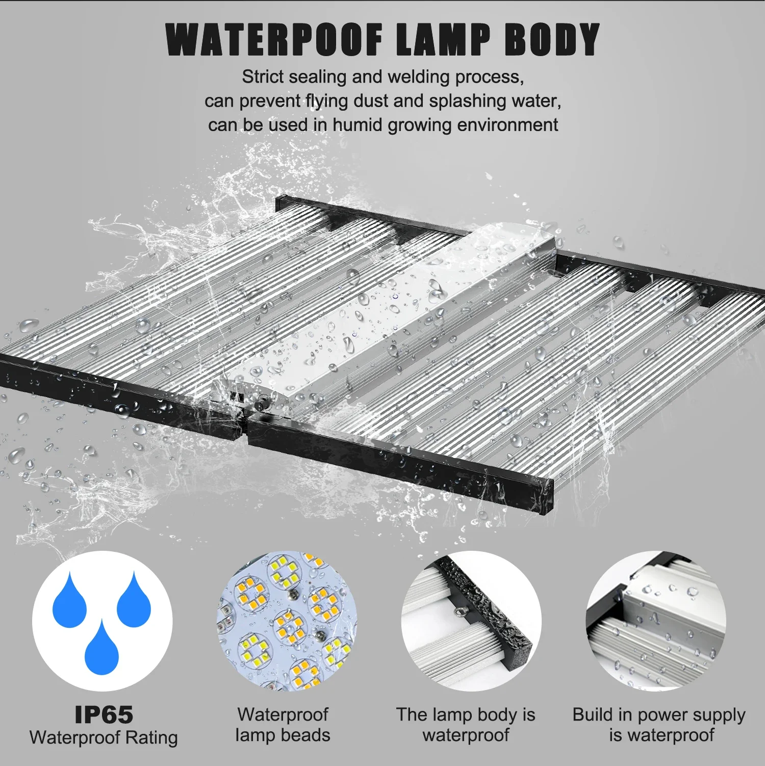 Phlizon Newest Design 1500W LED Indoor Plant Grow Highest PPFD Over 2000 m2 to replace Fohse A3i