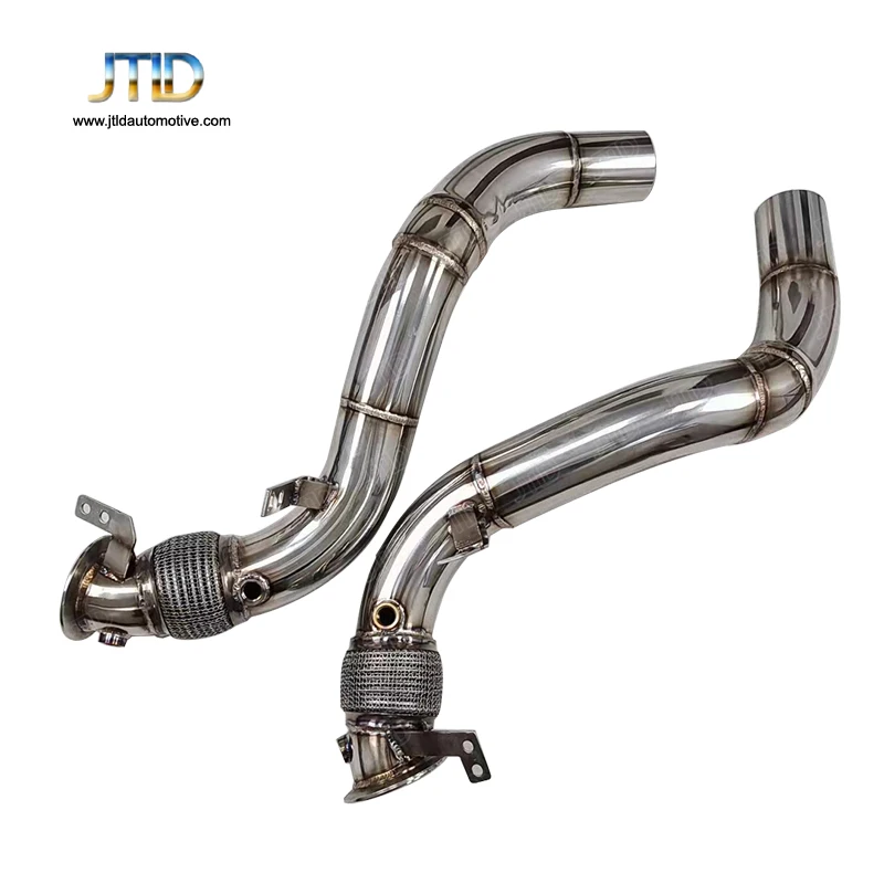 

Downpipe For BMW F85 X5M SS304 Stainless Steel Performance Catless Exhaust System - Active Sound System Exhaust