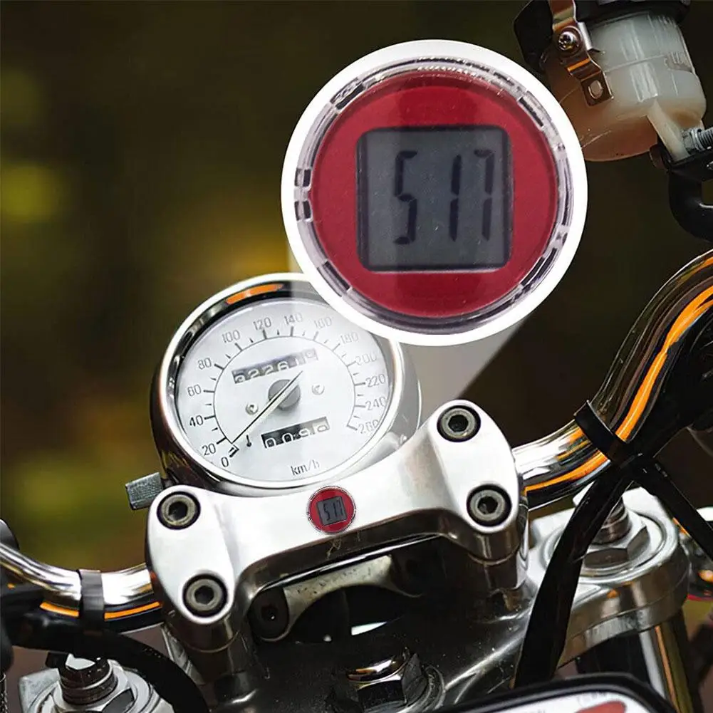 Mini Digit Watch Car Clock Mini Electronic Clock Waterproof Car Auto Bicycle Watch Dashboard Motorcycle In G1N2