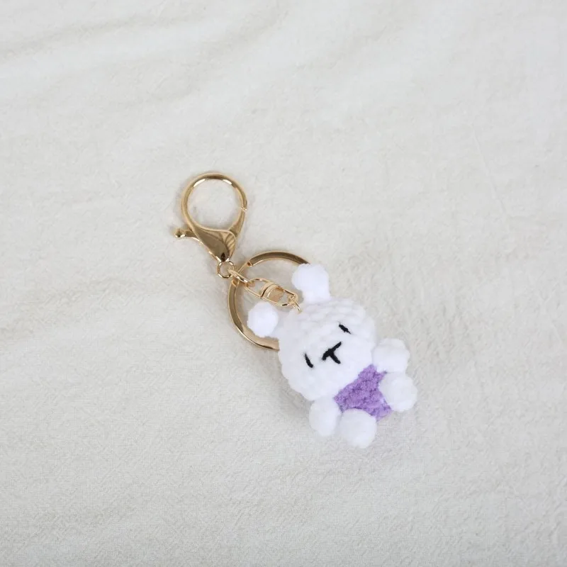 Mini Animal Series Crochet Keychain Cute Animal Doll Keyrings Mini Sheep Cow Knitting Doll Keychain Wholesale Custom Accessories 19 Sc8220415dabf4f3b8840a655e3285624R