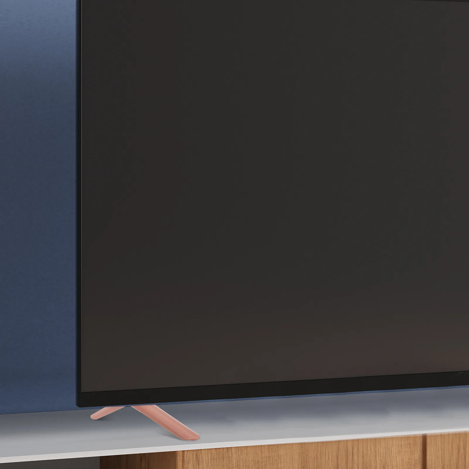 1쌍의 범용 TV 스탠드 다리 교체용 베이스, LCD LED TV 32-75인치용 안정적인 테이블탑 받침대 스탠드(나사 포함), 모던 디자인