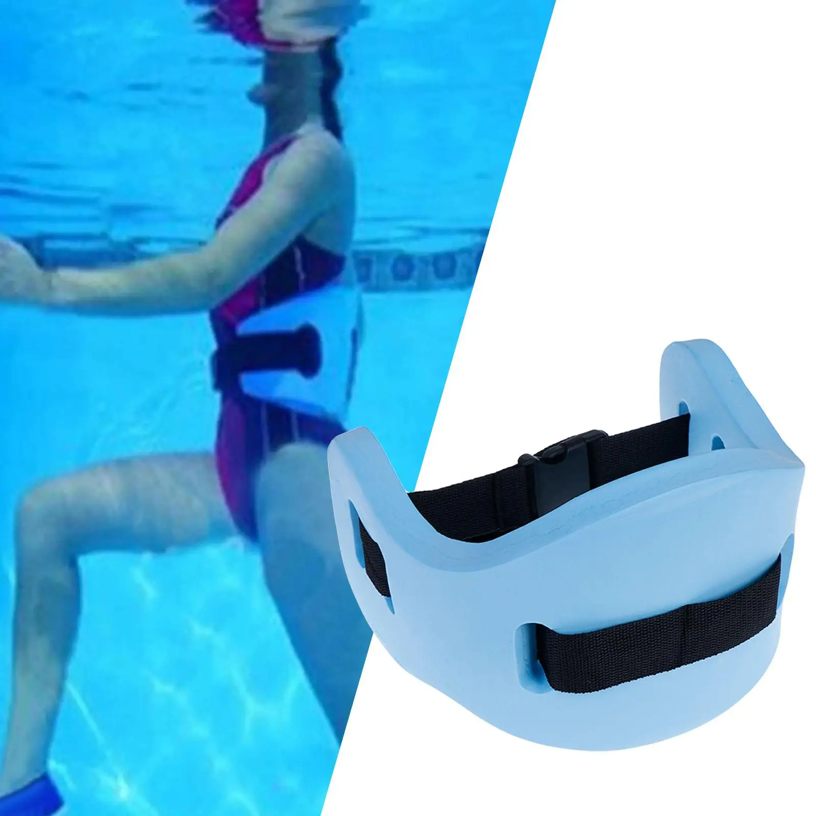 Swimming Waist Belt Swim Training Belt Kick Board Back Flotation Learning Gear EVA Buoyancy Waistband for Adults Children Kids 3